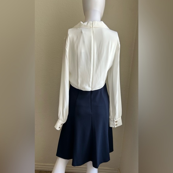 DKNY TIE NECK/BUTTON SKIRT NWOT DRESS SIZE 6 - Picture 5 of 6